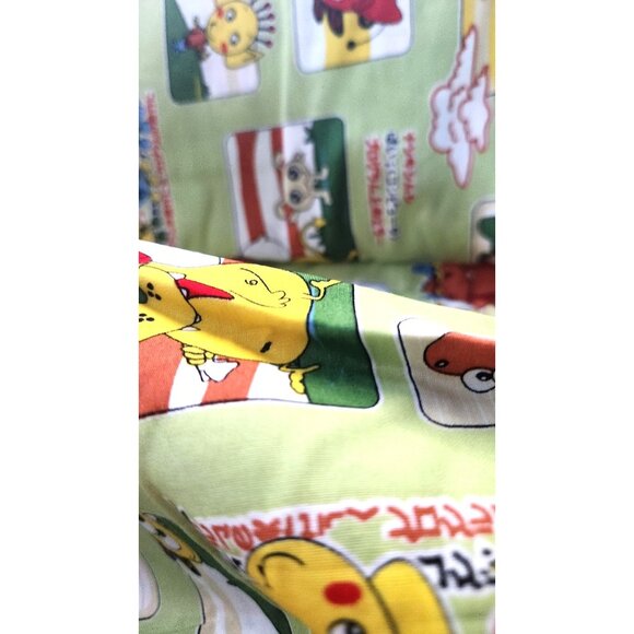 Material Green Cotton Happy Monsters Cartoon blocks 8 yards of 45" Cotton Fabr - Picture 6 of 16